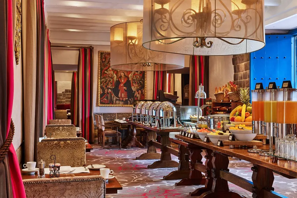 Gourmet breakfast buffet at Palacio del Inka, Cusco